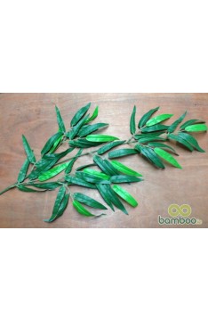Silk bamboo leaves PU stem